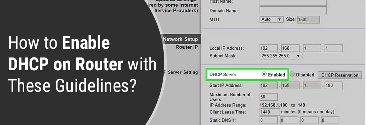 How to Enable DHCP on Router with These Guidelines?